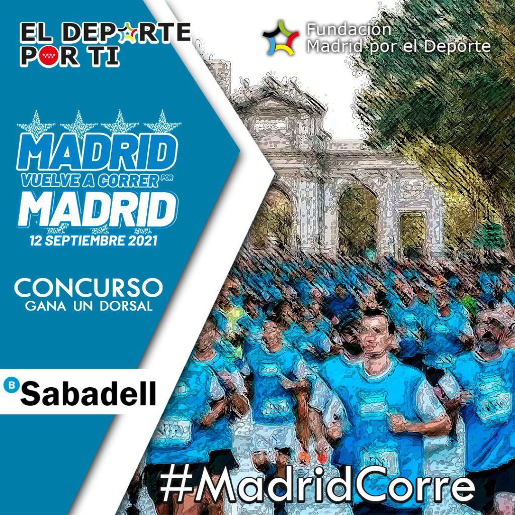 Consigue un dorsal gratuito para la carrera Madrid Corre por Madrid 2021 con la Fundación Madrid por el Deporte