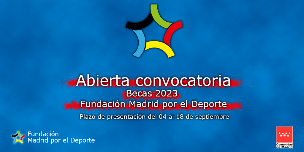 Convocatoria becas 2023 Fundación Madrid por el Deporte