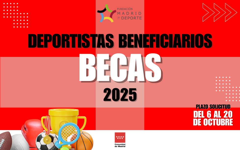 Beneficiarios becas 2025 Fundación Madrid por el Deporte
