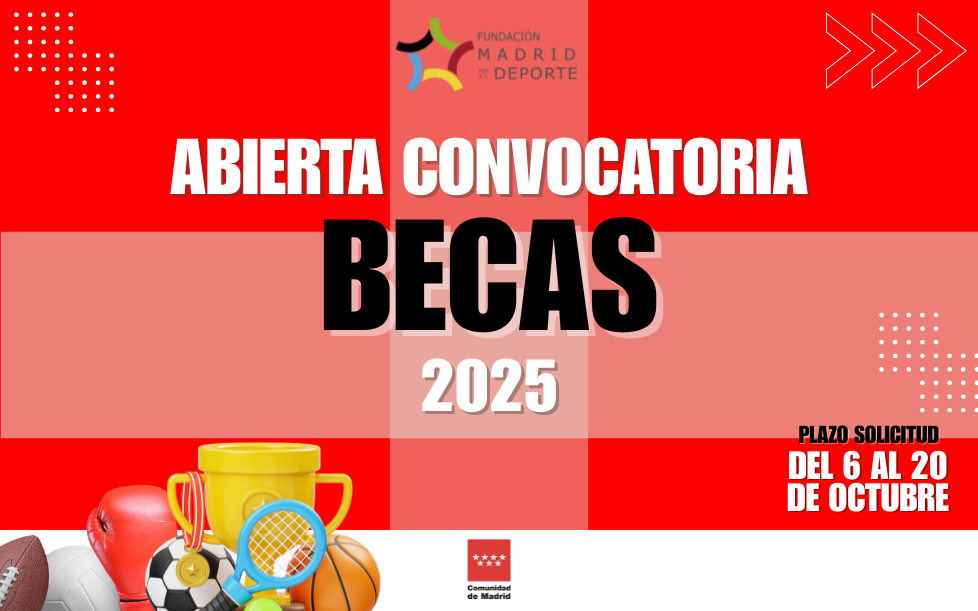 Convocatoria becas 2025 Fundación Madrid por el Deporte